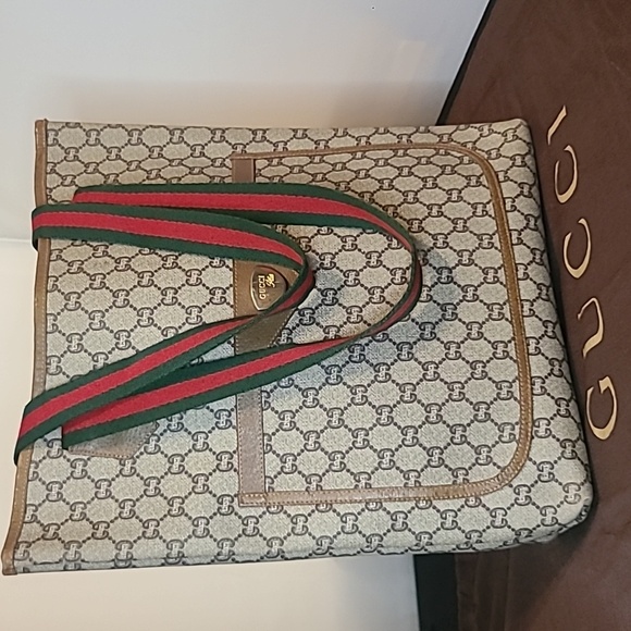 GUCCI PLUS VINTAGE 70’S WEB SHERRY TOTE FROM LIMITED RUN GUCCI PLUS COLLECTION - Picture 6 of 17